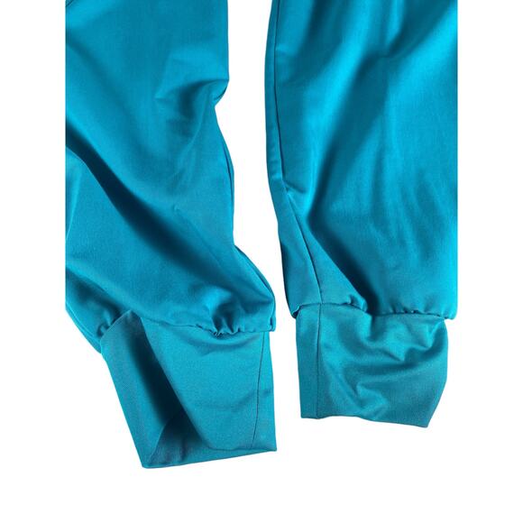 Women's turquoise scrub bottoms short joggers size small - Picture 3 of 7